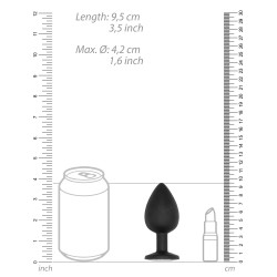 Sono Plug anal silicone SELF MOTION 8 x 4 cm noir